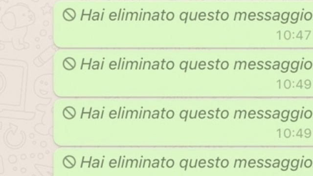 WhatsApp, come cancellare un messaggio appena inviato ai vostri contatti