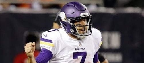 Case Keenum led the Vikings to a 33-16 win over the Browns in Sunday's NFL game played in London. [Image via NFL/YouTube]