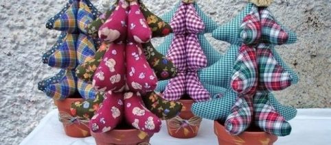 Tutorial para hacer un abeto navideño en tela