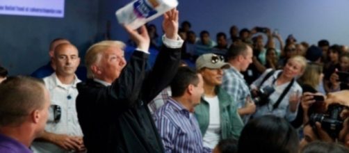 Donald Trump in Puerto Rico, via Twitter