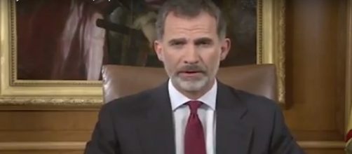 Imagen del Rey Felipe VI en el discurso del martes