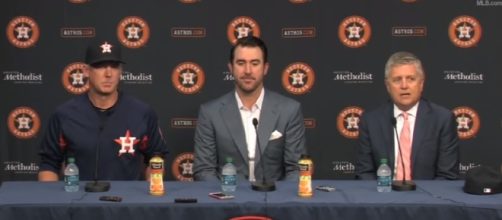 Justin Verlander introduced as an Astro - Image - MLB | YouTube