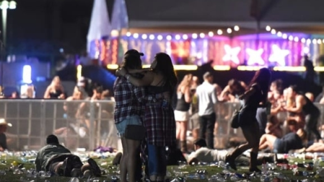 Alcune delle persone presenti alla strage di Las Vegas