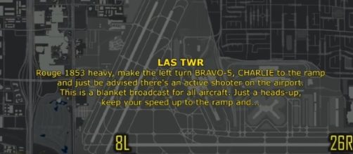 Air traffic Tapes "ACTIVE SHOOTERS ON RUNWAY" during Las Vegas shooting! Image credit - SnowFlake Blender | YouTube