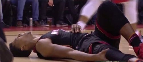 Hassan Whiteside's injury is serious. Image Credit: Uriel Sports tv / YouTube screenshot