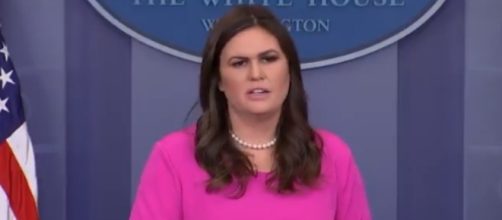 Sarah Huckabee Sanders at the White House, via Twitter