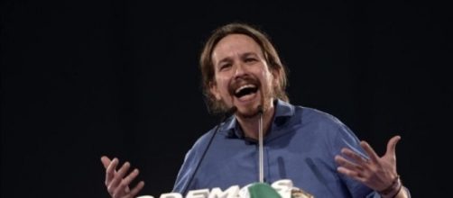 Pablo Iglesias durante un discurso
