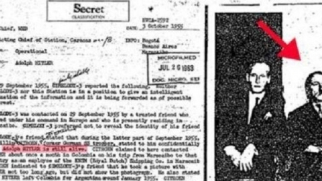 Il documento desecretato dalla CIA che attesterebbe la fuga di Hitler in Sudamerica