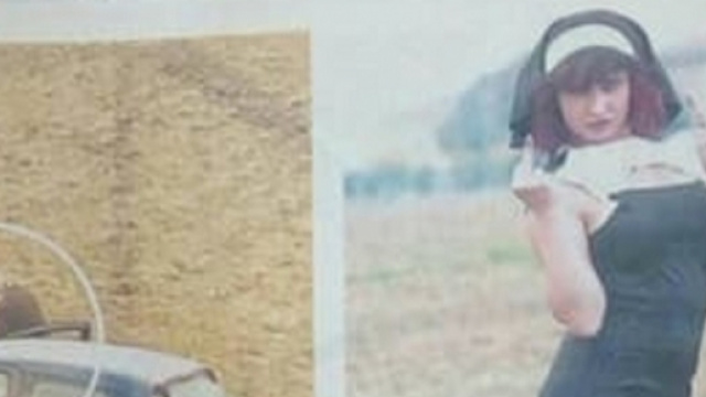 Nella foto a destra Valery Vita vestita da suora