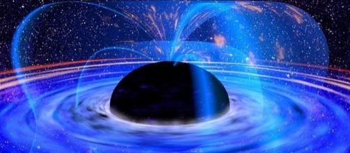 Accretion lines from a black hole, artist's rendition. (Image Credit: NASA / Wikimedia Commons)