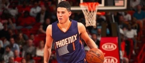Devin Booker and the Suns picked up a two-point win over Portland on Tuesday night. [Image via NBA/YouTube]