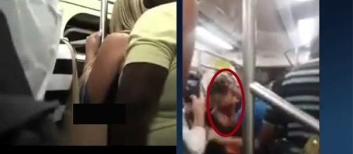 Mulher se desesperou ao ver a cena (Foto: Captura de v&iacute;deo)