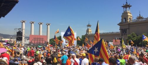 Protests on the streets for the Catalan referendum - photo via Amadalvarez / Wikimediaa