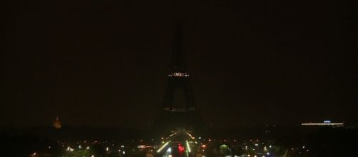 The Eiffel Tower in Paris goes dark for two tragedies, in Las Vegas and Marseilles. (Image Credit: Associated Press/YouTube)