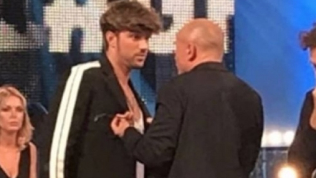 Andrea Damante e Alfonso Signorini