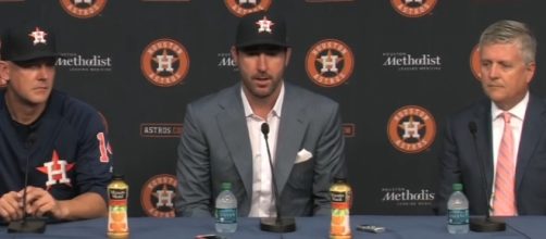 Justin Verlander press conference. [Image via MLB YouTube]