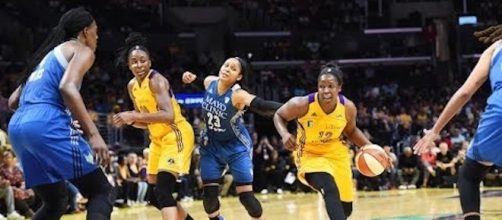 The Lynx and Sparks meet in a fifth game to decide the WNBA Finals for the second-straight year. [Image via WNBA/YouTube]