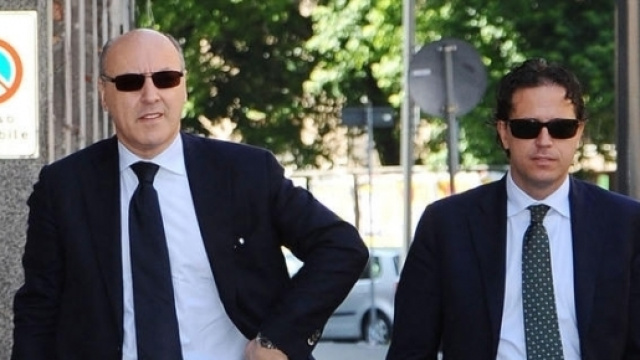 L'ad della Juventus Beppe Marotta e il ds Fabio Paratici