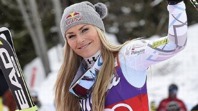 Lindsey Vonn sfida gli uomini in discesa