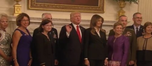 Donald Trump at the White House, via Twitter