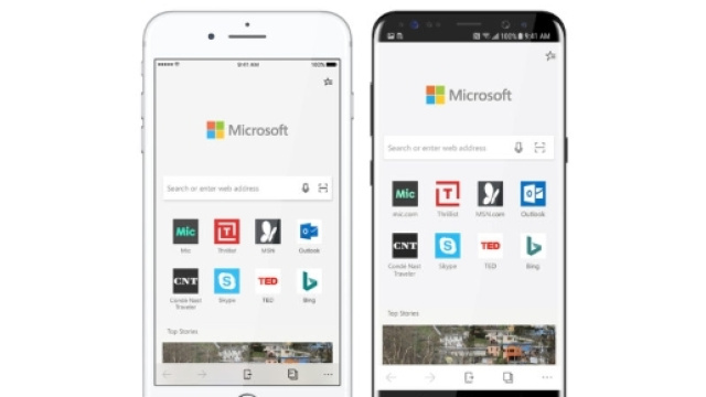 Microsoft Edge su iPhone e telefoni Android
