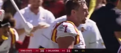 Iowa State upset Oklahoma in Big 12 play. -- Youtube screen capture / Big 12 Network