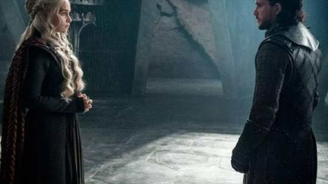 Daenerys e Jon Snow del Trono di Spade