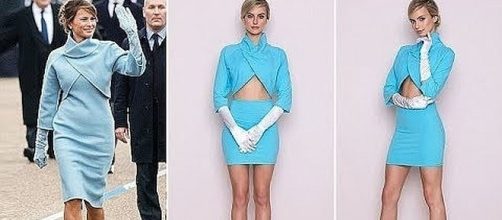 First Lady Melania Trump's Halloweeen Costume [Image: Showbiz Gossip/YouTube screenshot]