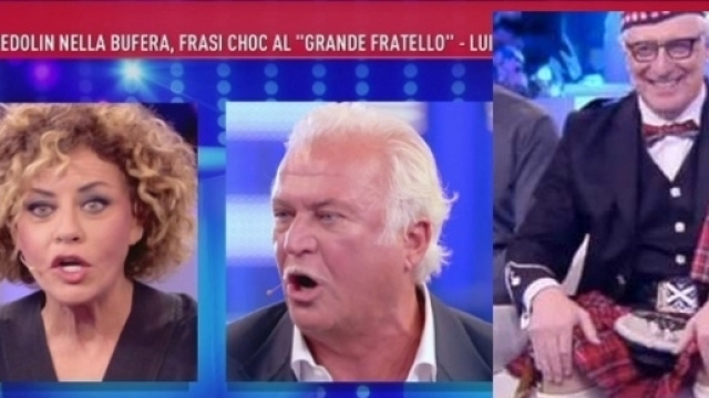 Da sinistra Eva Grimaldi, Marco Predolin e Alberico Lemme
