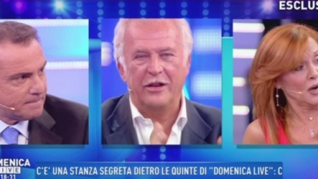 Domenica Live: bufera in studio con Predolin
