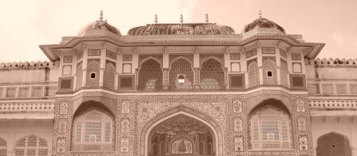 As the sun sets in Jaipur, the temples look even more beautiful