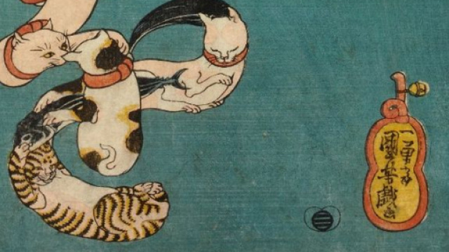 Stampa di Gatti di Kuniyoshi - via Google Images