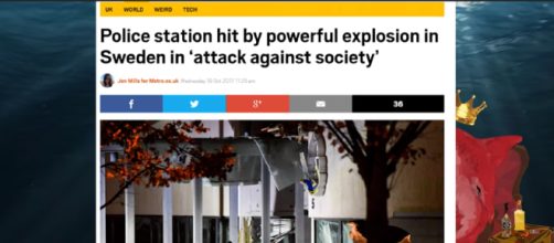 Up to 12 bomb attacks have occurred in Sweden in the last 28 days - Image credit - Red Pill Shark - YouTube