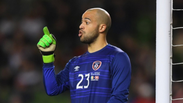 Il portiere della Nazionale irlandese, Darren Randolph, grande protagonista a Copenaghen