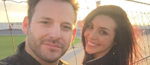 Scheana Marie and Robert Parks-Valletta visit a racetrack. [Photo via Instagram]