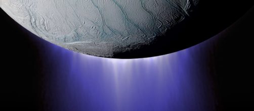 The plumes of Enceladus [Image courtesy of NASA JPL]