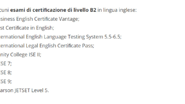 concorso Inps come ottenere certificazione B2