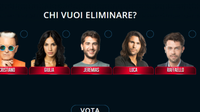 Gf VIP: i nominati di questa settimana.