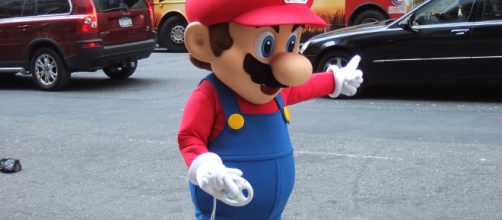 Nintendo's Mario Kart Wii promo event outside the Sheraton New York in NYC, April 24, 2008. [image credit Rob Dicaterino/ Flickr]