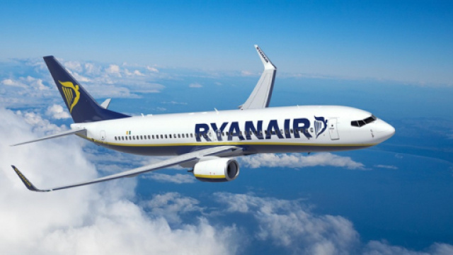 Un aereo Ryanair mentre &egrave; in volo