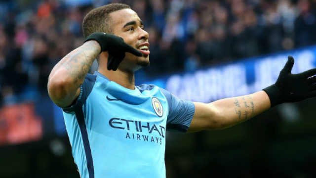 #Gabriel Jesus nella sua classica esultanza