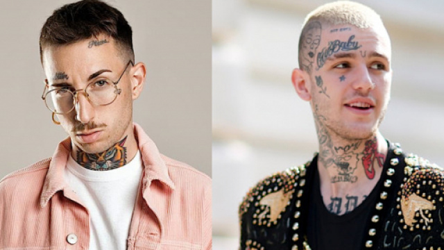 Samuel Heron a sinistra, Lil Peep a destra.