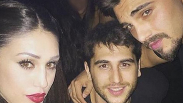 Cecilia Rodriguez con il fratello Jeremias e Francesco Monte