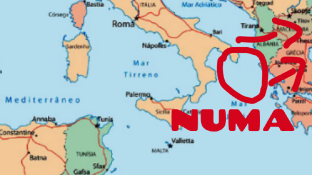 Il ciclone Numa si trova sul Salento.