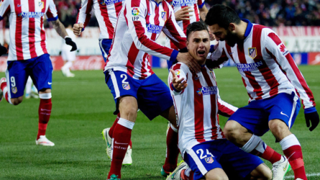Jos&eacute; Gimenez con la maglia dell'Atletico Madrid