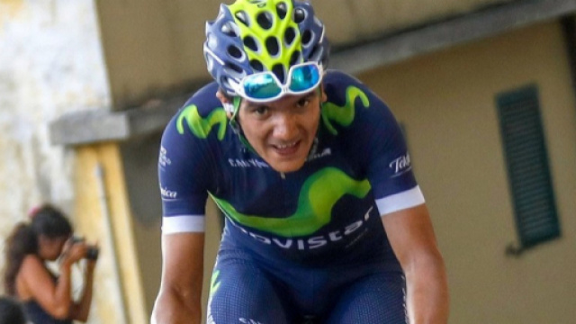 Richard Carapaz, corridore della Movistar