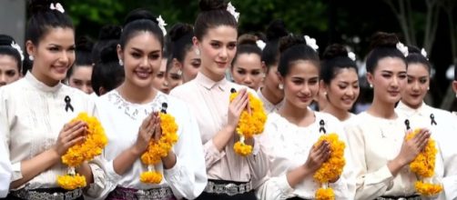 Beauty pageant candidates in promotional video [Image Credit: MUT Update/YouTube screencap]