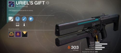 Uriel&rsquo;s Gift is a fan-favourite because of its versatility and usefulness in PvE challenges. [Image Credit: covertpetersen/imgur]