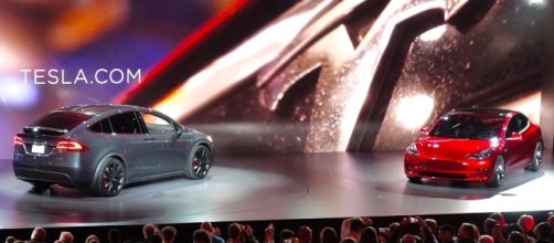Tesla Model X (left) and Model 3 (right) [Image Credit: Steve Jurvetson/Wikimedia Commons]