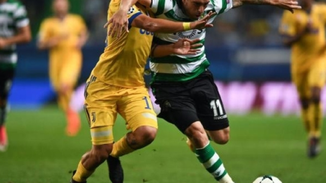 Dybala nella partita contro lo Sporting Club in Champions League